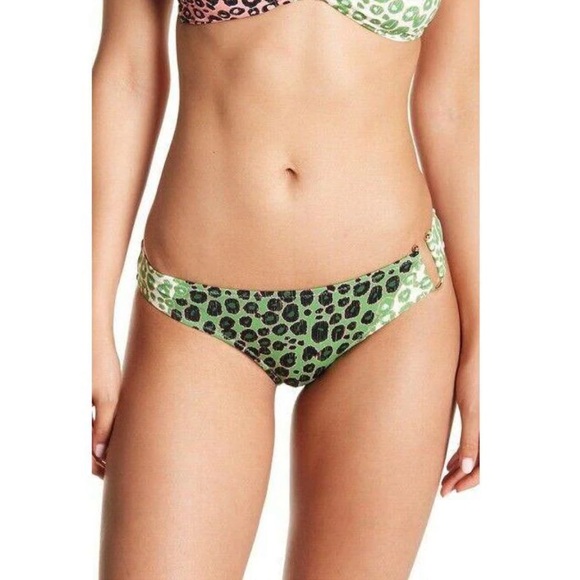 NEW DEREK LAM 10 Crosby bikini bottom Size XS U-wire Leopard design - Picture 1 of 14
